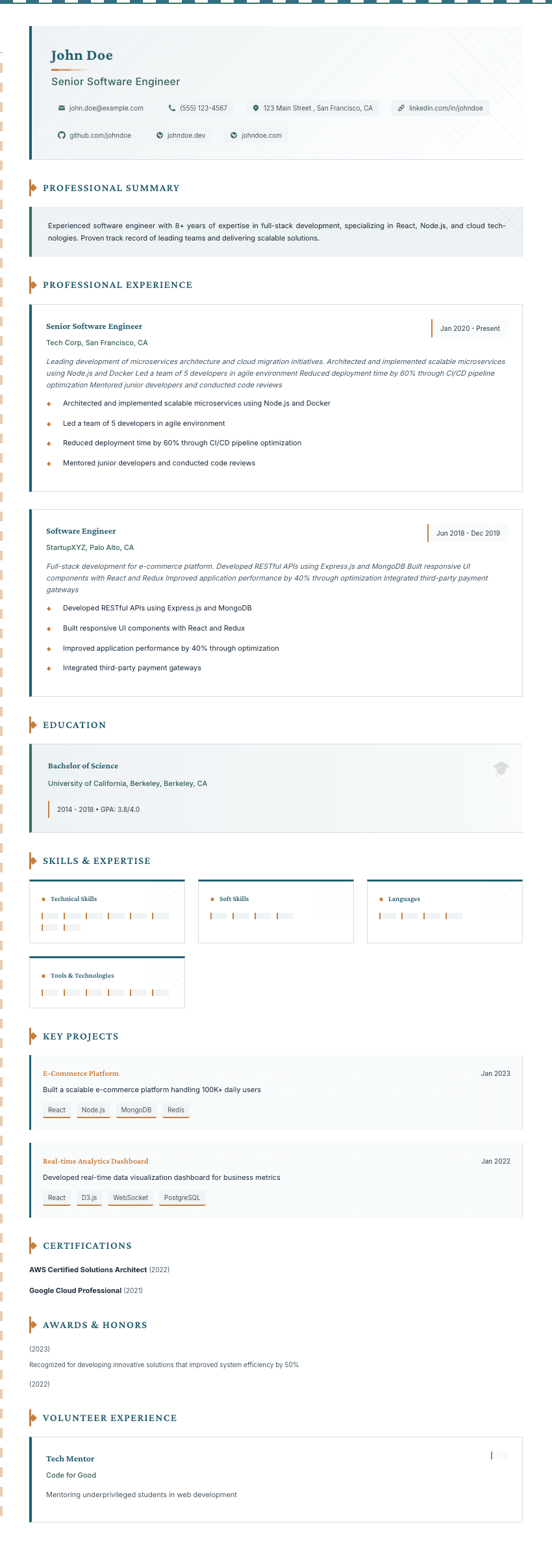 Lattice resume template - Interwoven strengths design with lattice patterns - ATS optimized and recruiter-friendly professional template. Premium professional resume template for ATS optimization.